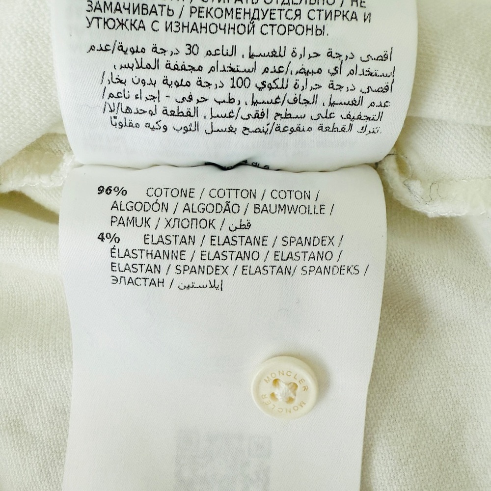 MONCLER White Long Sleeve Empire Waist Top Blouse Shirt Toddler Girl Preppy - Picture 9 of 9